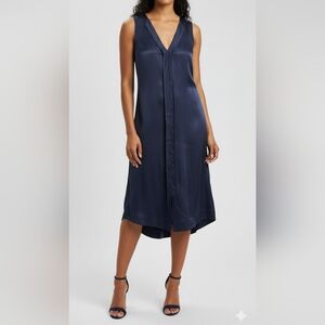 Ajaie Alaie Navy Blue Sleeveless Dress Size XS